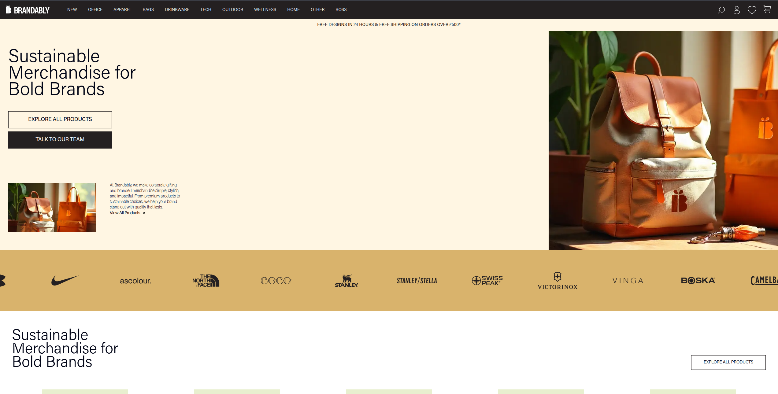 Brandably – Sustainable Merchandise Platform