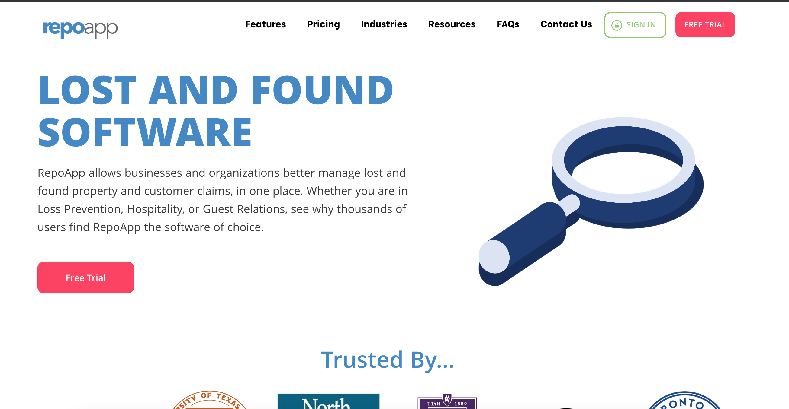RepoApp – Lost & Found Management Platform